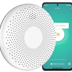 Détecteur de fumée et de monoxyde de carbone Smart Connect WiFi - Batterie 10 ans - Alarme incendie et CO - Tuya & SmartLife-Aroha Hot