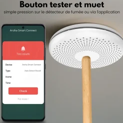 Détecteur de fumée et de monoxyde de carbone Smart Connect WiFi - Batterie 10 ans - Alarme incendie et CO - Tuya & SmartLife-Aroha Hot