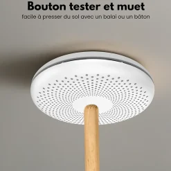 Détecteur de fumée et de monoxyde de carbone Safety Pro - Batterie 10 ans - Alarme incendie et CO - 3 pièces^Aroha Sale