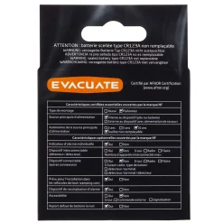 Détecteur de fumée Evacuate autonomie 10 ans 85 dB(A)- Hot