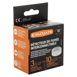 Détecteur de fumée interconnecté 433MHZ^Evacuate Best