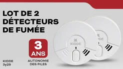 Détecteur de fumée 3Y29 autonomie 3 ans^Kidde