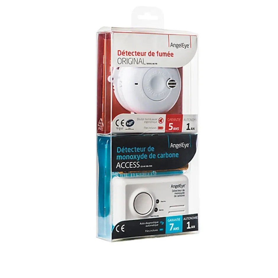 Détecteur de fumée Original + monoxyde de carbone Access-Angeleye Outlet