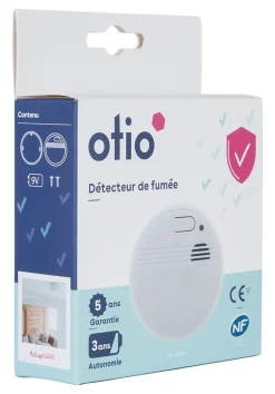 Détecteur de fumée autonomie 3 ans^Otio New
