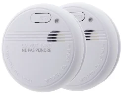 Détecteur de fumée autonomie 5 ans, 2 pièces-Otio Discount