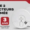 Détecteur de fumée 3Y29 , 2 pièces^Kidde Hot