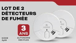 Détecteur de fumée 3Y29 , 2 pièces^Kidde Hot