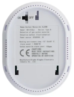 Détecteur de monoxyde de carbone - autonomie 10 ans --Otio New