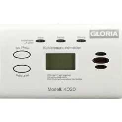 Détecteur de monoxyde de carbone KO2D à piles AA, écran numérique, 10 ans de garantie^Gloria Best