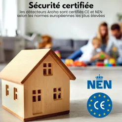 Détecteur de monoxyde de carbone interconnecté Link - Batterie 10 ans - Alarme de CO - Portable^Aroha Clearance