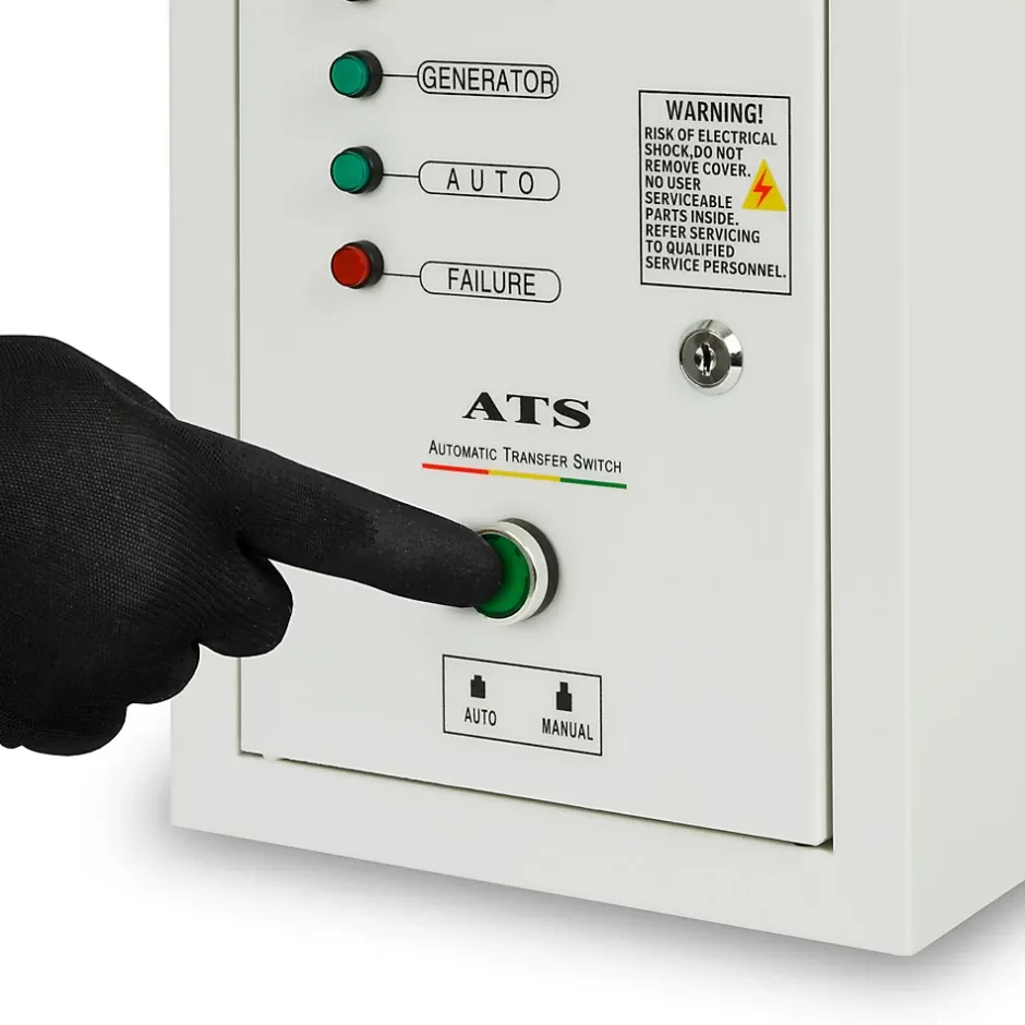 ATS commutateur de transfert automatique 3 phases jusqu'à 15kW, 400V tension de service, câble de commande 1,5m ATS inclus^Eberth Best