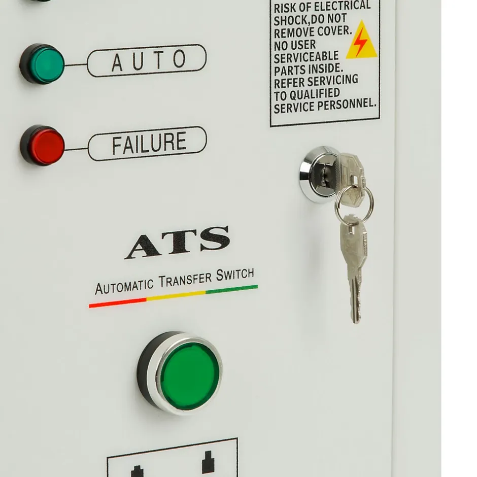 ATS commutateur de transfert automatique 3 phases jusqu'à 15kW, 400V tension de service, câble de commande 1,5m ATS inclus^Eberth Best