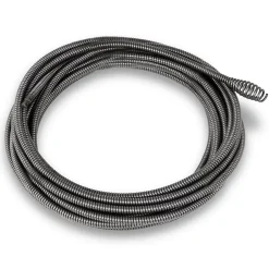 Spirale 7,6m Pièce de Rechange pour Nettoyeur de Tuyaux, Boring Bulb Cutter Tête, Diamètre 11mm, tuyaux diamètre 2-5cm^Eberth Best