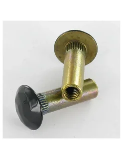 Ecrou Relieur MARTELE 8X28 Taraudage borgne M6 Laiton RAL9005 noir foncé - 200 pièces^Vis Express Clearance