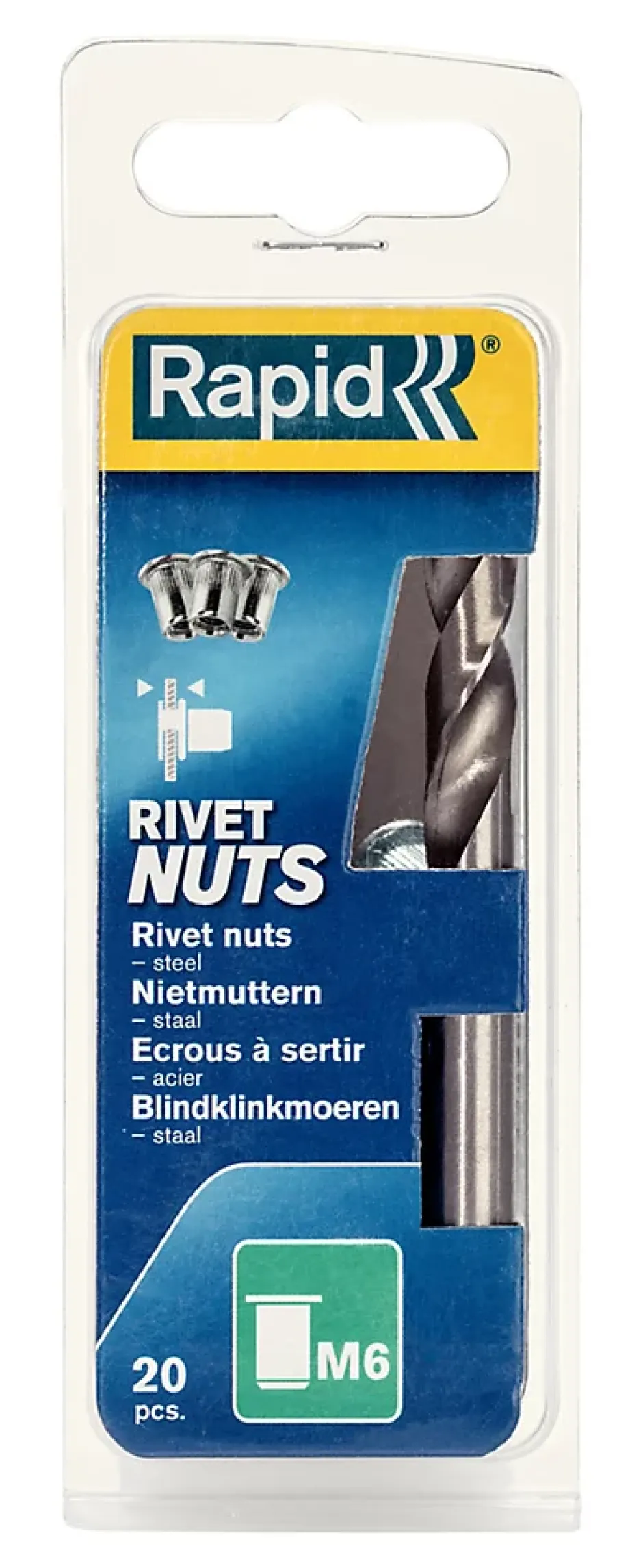 Ecrous à sertir M6, lot de 20 pièces^Rapid New