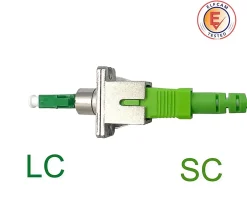 Elfcam - Adaptateur Fibre Optique Monomode Simplex LC/APC Mâle à SC/APC Femelle, Lot de 1-Elfcam-shop Sale