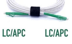 Elfcam - Câble Fibre Optique LC/APC à LC/APC - 20m (Blanc), Jarretière Optique Simplex Monomode 9/125um LSZH^Elfcam-shop New