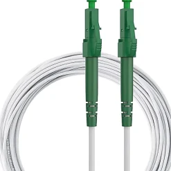 Elfcam - Câble Fibre Optique LC/APC à LC/APC - 20m (Blanc), Jarretière Optique Simplex Monomode 9/125um LSZH^Elfcam-shop New