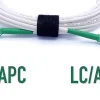 Elfcam - Câble Fibre Optique LC/APC à LC/APC - 1m (Blanc), Jarretière Optique Simplex Monomode 9/125um LSZH-Elfcam-shop Online