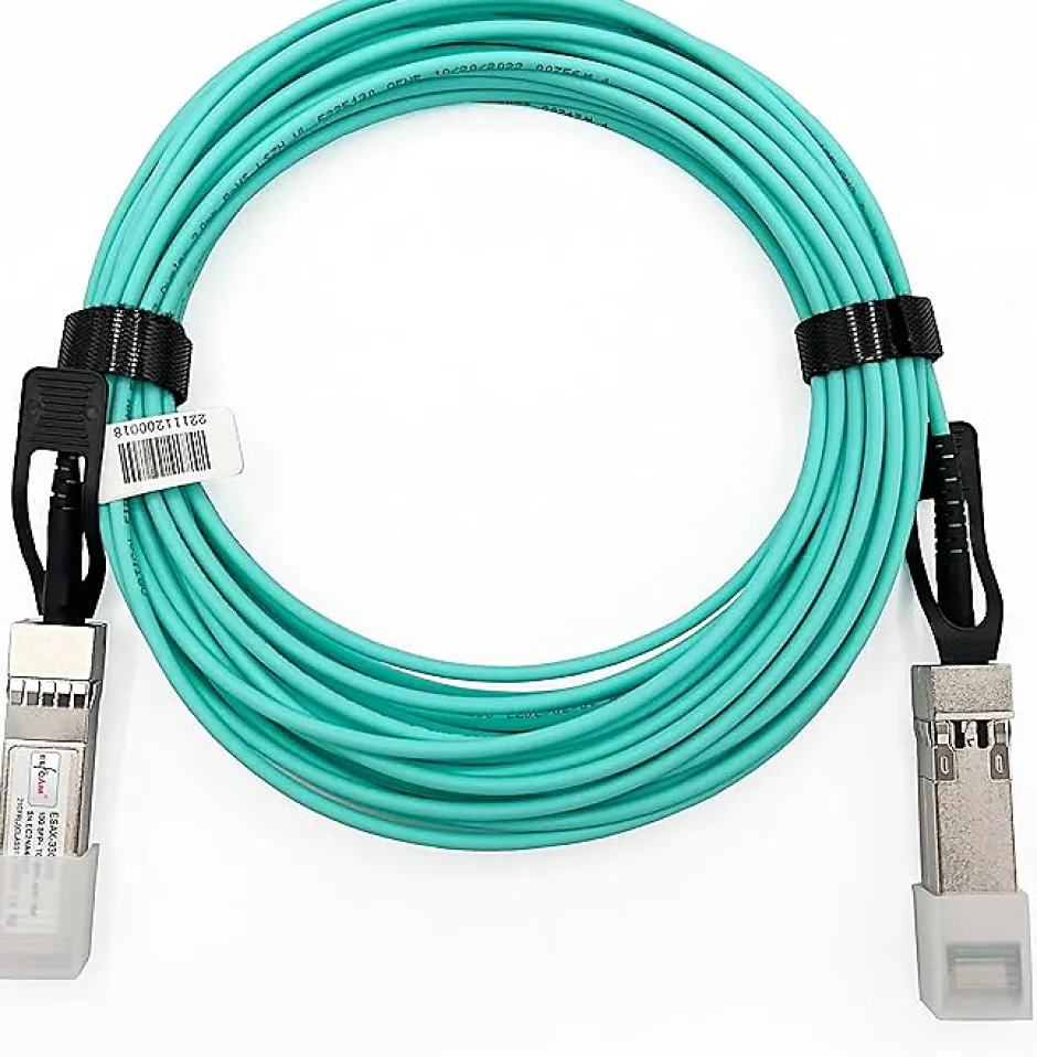 Elfcam - Câble Optique Actif SFP+ à SFP+ - 2m, AOC 10 Gbit/s OM3, Ultra Performant, Réseau Professionnels, PC^Elfcam-shop New