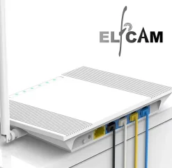 Elfcam - Câble RJ45 Cat 6 Slim 1m (Noir) - 32AWG Ultra Fin, Réseau LAN/WAN, Haut Débit, Idéal PC, Box, Routeur-Elfcam-shop Clearance