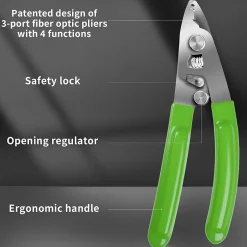 Elfcam - 4-en-1 Pince à Dénuder et Ciseaux Kevlar, FTTH Fibre Optique, Outil Pro Techniciens-Elfcam-shop Best