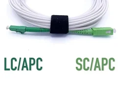 Elfcam - 5m Câble à Fibre Optique SC/APC à LC/APC Monomode Simplex 9/125um OS2 Jarretière Optique LSZH Blanc^Elfcam-shop