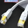 Elfcam - 10m Câble Ethernet RJ45 Cat7 Flat Blanc, 10Gbps 600MHz, Cuivre, SFTP, Anti-Bruit, PC, Modem, Routeur-Elfcam-shop Discount