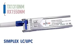 Elfcam - Module SFP BIDI 1,25 Gbps LC/UPC Monomode, DDM, 10 km, TX 1310/RX 1550, Compat. Cisco/Huawei/D-Link^Elfcam-shop Clearance