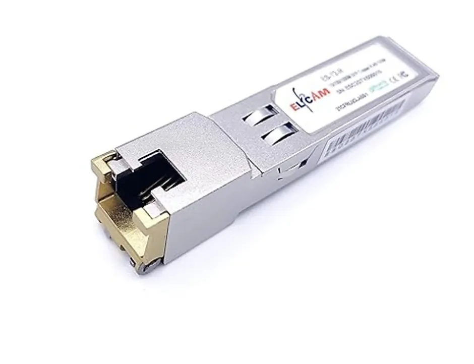 Elfcam - Module SFP+ 10GBase-T RJ45 - 30 m sur Câble Ethernet Cat7/Cat8, Compatible Freebox Ultra^Elfcam-shop Outlet