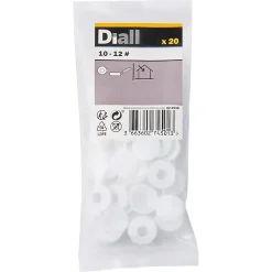 Embout blanc à clipser ø10-12 mm - 20 pièces-Diall Online