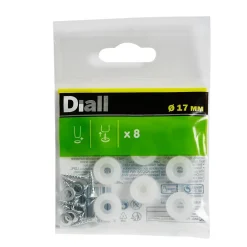 Embout en plastique 17 mm x 8, transparent-Diall Clearance