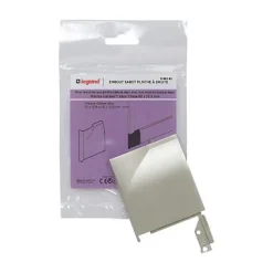 Embout sabot droit pour plinthe CELIANE Déco titane 82 x 12,5 mm-Legrand Best