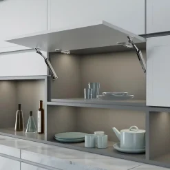 Compas pour portes levantes Altius One, Gamme de force 1440-2200, Acier, Titane-Emuca