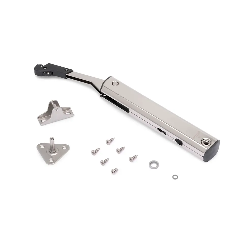 Compas pour portes levantes Altius One, Gamme de force 940-1710, Acier, Nickelé-Emuca Sale