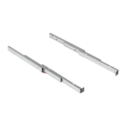 Emuca Coulisses de table télescopique Shot, Aluminium, Inox anodisé- Outlet