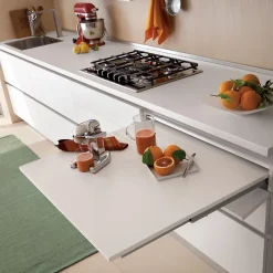 Emuca Coulisses pour table à rallonge Coktail Reverse H35, Aluminium, Inox anodisé^ Outlet