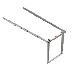 Emuca Coulisses pour table à rallonge Party, Aluminium, Inox anodisé^ Clearance