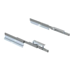 Emuca Coulisses pour table extensible et relevable Oplà Folding+39, Aluminium, Acier inox anodisé- Best