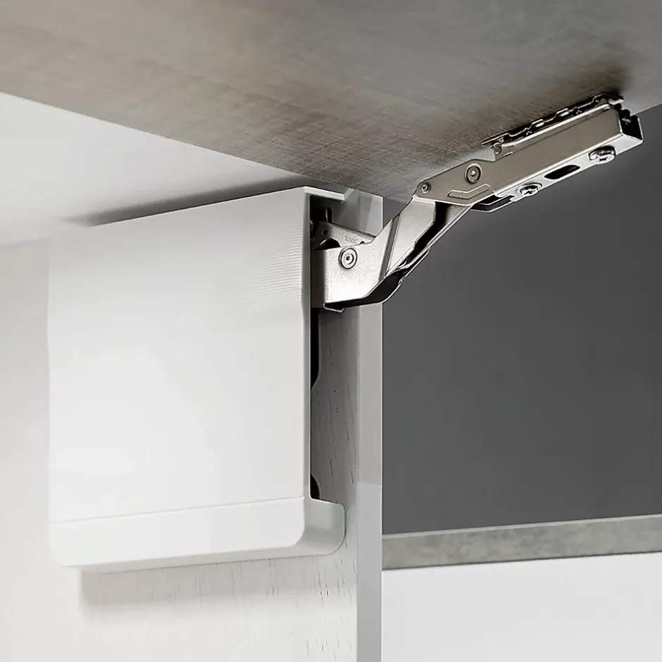 Jeu de compas pour portes relevables Agile, 3200 - 9000, acier et plastique, blanc^Emuca Hot