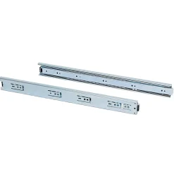 Emuca Lot de 5 jeux de Coulisses pour tiroirs, roulement à billes, hauteur 45mm, profondeur 350mm, sortie totale, zingué- New