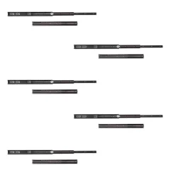 Emuca Lot de 5 jeux de Coulisses pour tiroirs, roulement à billes, hauteur 45mm, profondeur 500mm, sortie totale, Noir^ Sale
