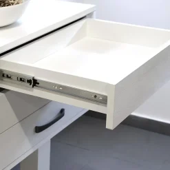 Emuca Lot de 5 jeux de coulisses pour tiroirs, roulement à billes, hauteur 45mm, profondeur 300mm, à sortie totale, avec push,- Best