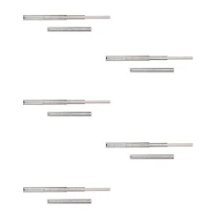 Emuca Lot de 5 jeux de Coulisses pour tiroirs, roulement à billes, hauteur 45mm, profondeur 400mm, sortie totale, Zingué- Online