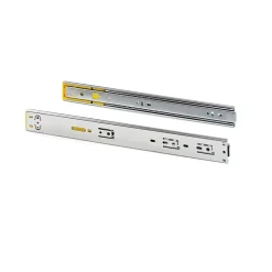 Emuca Lot de 5 jeux de coulisses pour tiroirs, roulement à billes, hauteur 45mm, profondeur 550mm, à sortie totale, avec push,^ Outlet