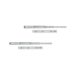 Emuca Lot de 2 jeux de coulisses de tiroir sur roulement à billes pour charges lourdes, sortie totale, hauteur 51mm, profondeur^ Sale