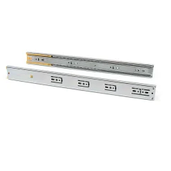 Emuca Lot de 5 jeux de coulisses de tiroirs, roulement à billes, hauteur 45mm, profondeur 350mm, sortie totale, fermeture amortie,- Discount