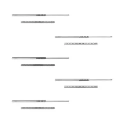 Emuca Lot de 5 jeux de coulisses de tiroir, roulement à billes, hauteur 17mm, profondeur 342mm, sortie partiel, Zingué^ Clearance