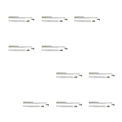 Emuca Lot de 10 jeux de coulisses de tiroir invisible Silver, à sortie totale, avec fermeture amortie et loqueteau, profondeur- Clearance