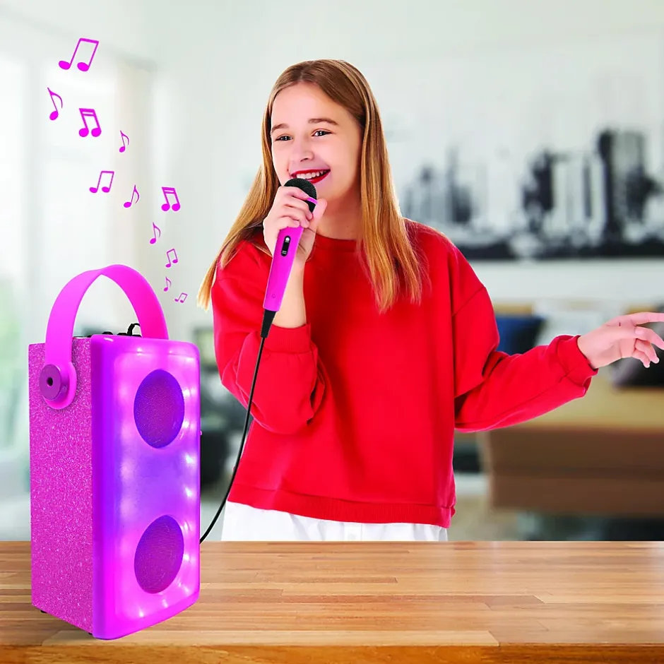 Enceinte Bluetooth lumineuse Rose avec micro^Lexibook Hot